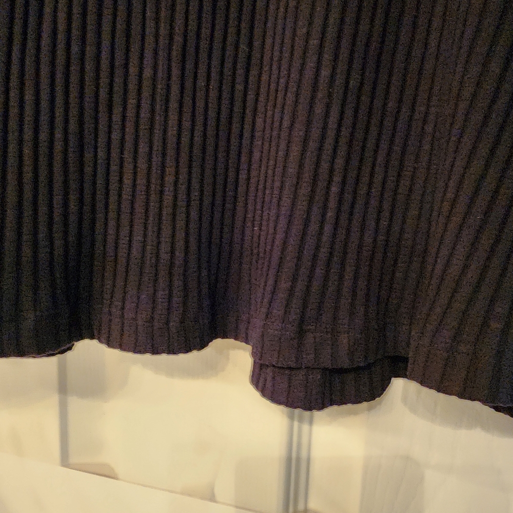 EILEEN Fisher Textured Ribbed High Neck Jacket Stretch Black Cardigan Size XS - Picture 12 of 15